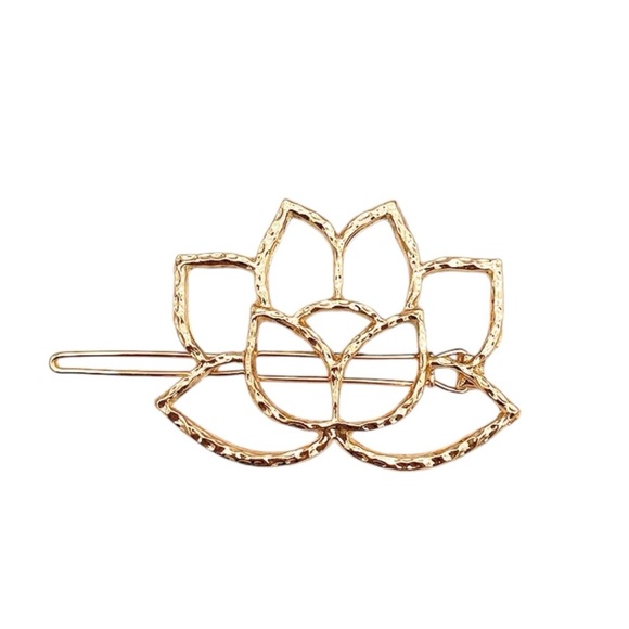 Accessories - Gold Lotus Hair Clip